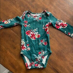 Floral Long Sleeve Kids One Piece